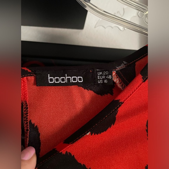 Boohoo Orange Leopard Print size 16 - Picture 5 of 6
